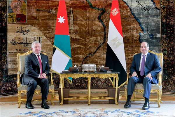 الرئيس السيسي والملك عبد الله 