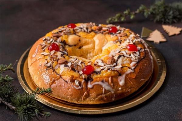 فطيرة التفاح باللوز