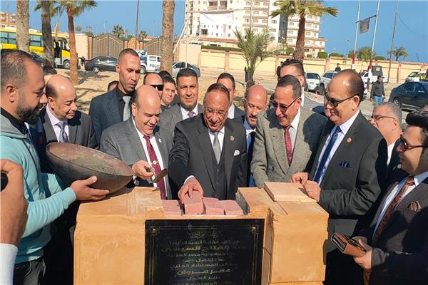 وضع حجر الأساس لمبنى هيئة قضايا الدولة الجديد