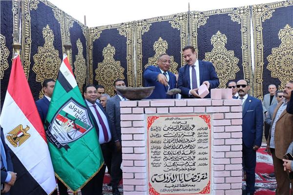  رئيس قضايا الدولة يضع حجر الأساس لمبنى الهيئة الجديد بشبين الكوم