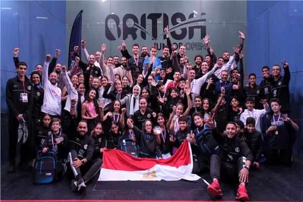 أبطال مصر فى الإسكواش