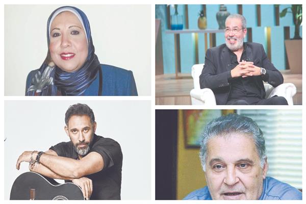 مدحت العدل ود. نادية مبروك ومحسن جابر وعمرو مصطفى