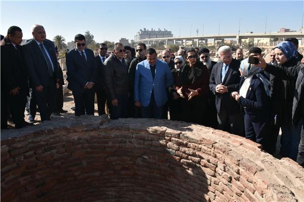 مسار رحلة العائلة المقدسة بمنطقة آثار تل بسطة بمدينة الزقازيق