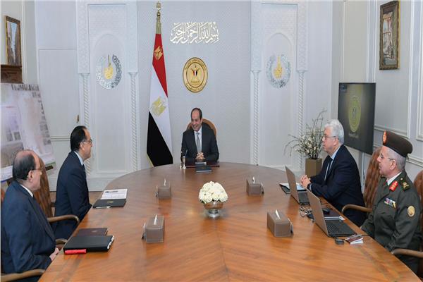 الرئيس السيسي خلال الاجتماع