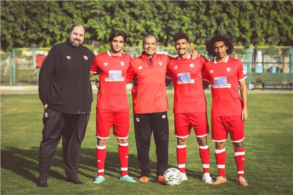 ثلاثي النادي الأهلي ومنتخب مصر للشباب عبد الرحمن رشدان وأحمد كباكا ومحمد زعلوك