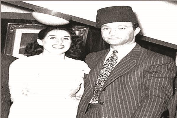 عبد الوهاب وليلى مراد فى الأوبرا