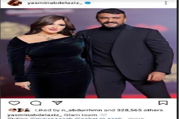 ياسمين عبد العزيز وأحمد العوضي