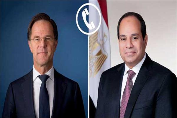 الرئيس السيسي ورئيس الوزراء الهولندي مارك روته