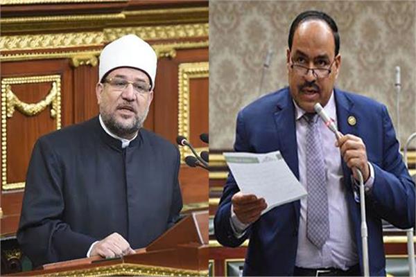النائب أحمد عبد السلام قورة والدكتور محمد مختار جمعة- وزير الأوقاف