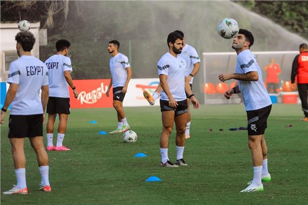 جانب من تدريبات منتخب مصر