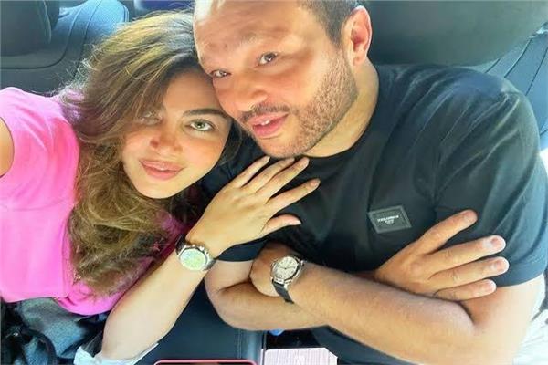 الفنانة ريهام حجاج و زوجها محمد حلاوة