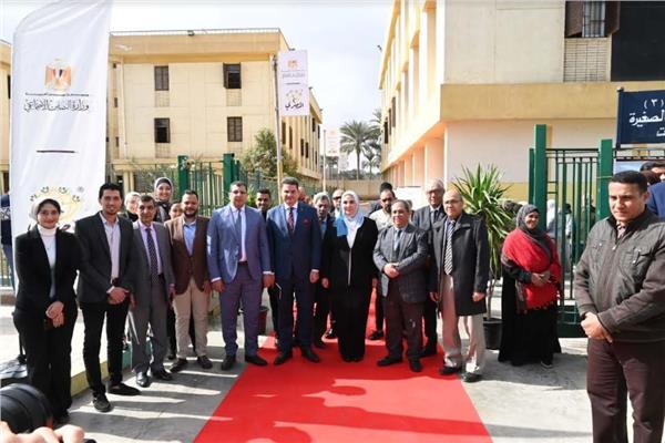 نيفين القباج وزيرة التضامن الاجتماعي مجمع دور التربية للرعاية الاجتماعية بالجيزة