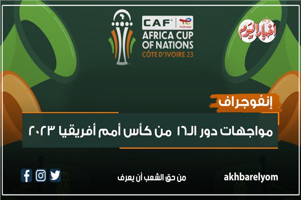 إنفوجراف| بعد اكتمال دور الـ 16 بكأس أمم أفريقيا .. تعرف على المواجهات النارية 