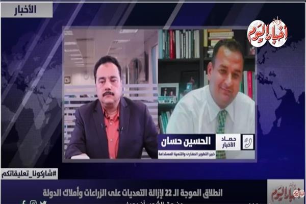 الدكتور الحسين حسان خلال مداخلة هاتفية مع بوابة أخبار اليوم