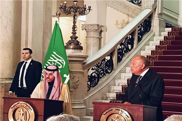 سامح شكري وفيصل بن فرحان