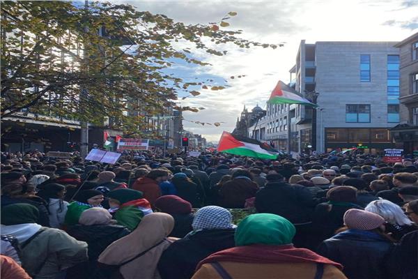 مظاهرات مدينة جلاسجو بسكتلندا