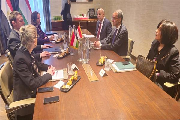 وزير الاتصالات خلال الاجتماع