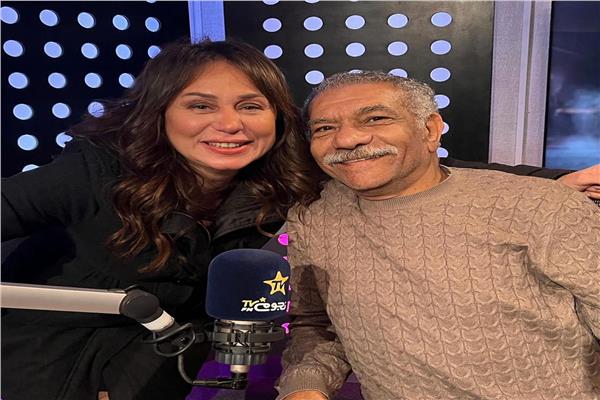 سيد رجب مع المذيعة إنجي علي