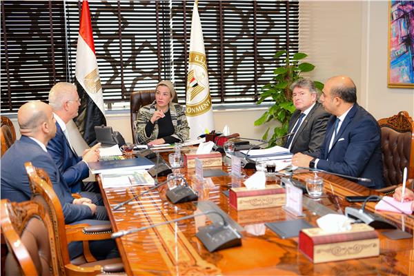  وزيرة البيئة مع رئيس مجلس إدارة إحدى شركات الطاقة المتجددة 