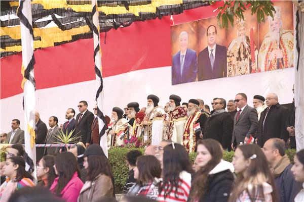 الاحتفال بزيارة العائلة المقدسة لمصر والذي أقامته إيبارشية ملوي بمحافظة المنيا
