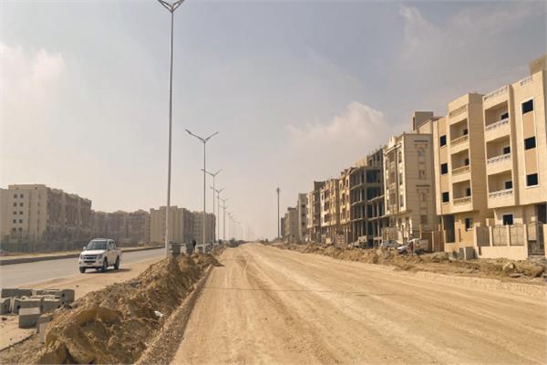 أعمال الطرق والمرافق بمنطقة الامتداد الجنوبى لمدينة القاهرة الجديدة