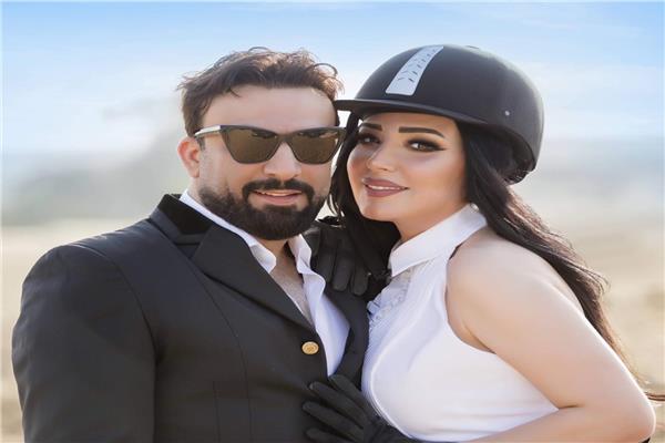 عبير صبري مع زوجها