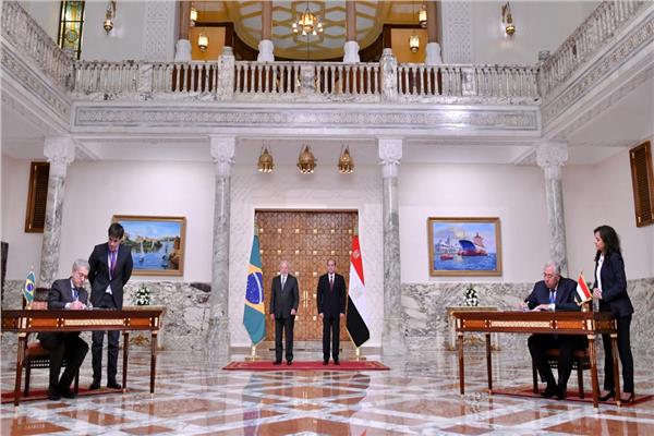 الرئيس السيسي ونظيره البرازيلي