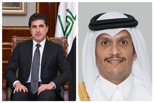 الشيخ محمد بن عبد الرحمن بن جاسم آل ثاني ونيجيرفان بارزاني