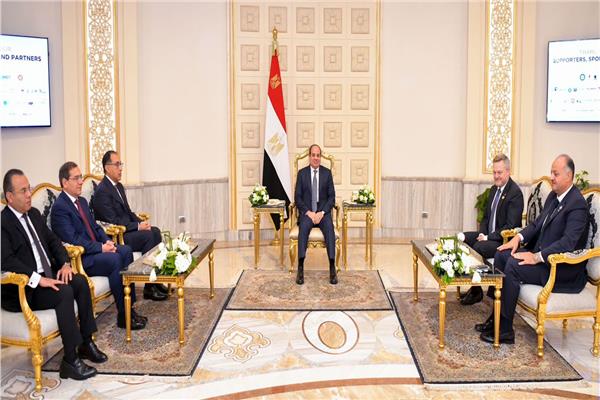  الرئيس السيسي خلال اللقاء