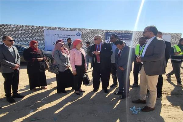 رئيس جامعة الأقصر يتفقد الأعمال الإنشائية لكلية الهندسة
