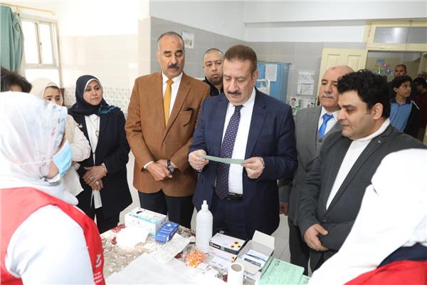 اللواء إبراهيم أبو ليمون محافظ المنوفية خلال الجولة التفقدية
