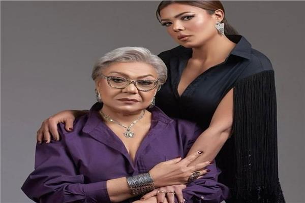 المنتجة الراحلة ناهد فريد شوقي وأبنتها النجمة ناهد السباعي