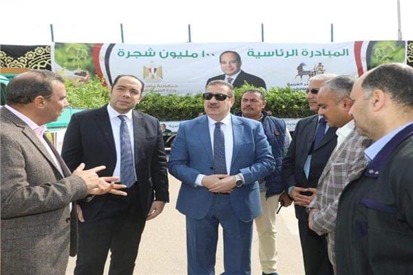 اللواء إبراهيم أبو ليمون محافظ المنوفية المبادرة الرئاسية 100 مليون شجرة
