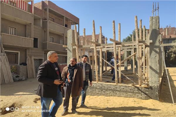 رئيس أشمون وجانب من المتابعة