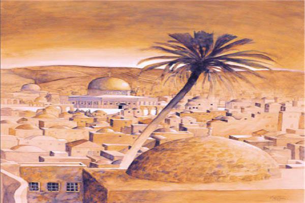 اللوحات للفنان الفلسطينى: سليمان منصور