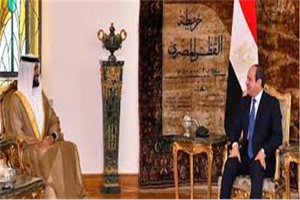  استقبال الرئيس عبد الفتاح السيسي، اليوم الفريق الركن ناصر بن حمد آل خليفة، مستشار الأمن