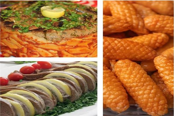 طاجن المكرونة بالكبدة ولسان وأصابع زينب