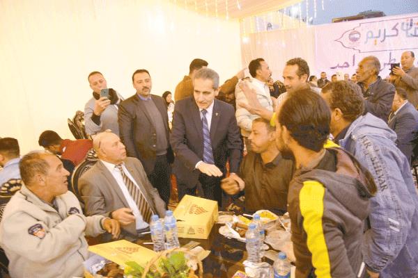 محافظ الغربية خلال الإفطار الجماعى