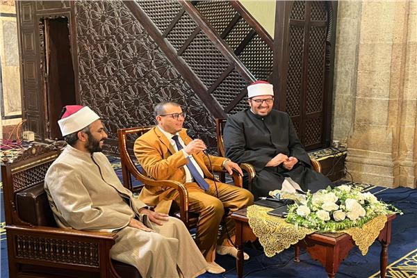  الجامع الأزهر الخميس في الليلة الثانية عشرة من شهر رمضان المبارك