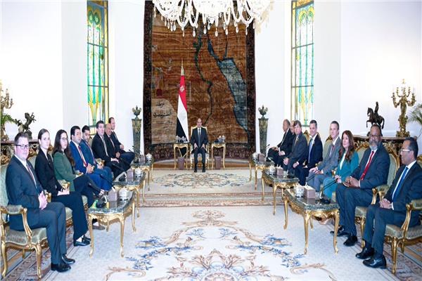  الرئيس عبد الفتاح السيسي يستقبل وفداً من مجلس النواب الأمريكي