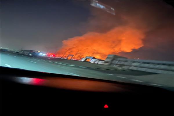  حريق داخل شركة بتروجاس بالقطامية