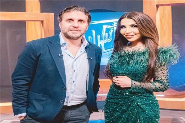 الفنان هشام ماجد مع الإعلامية أميرة بدر
