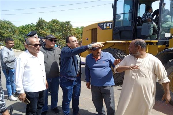 متابعة حادث سقوط جسر عزبة الكوبانية بقرية عين غصين