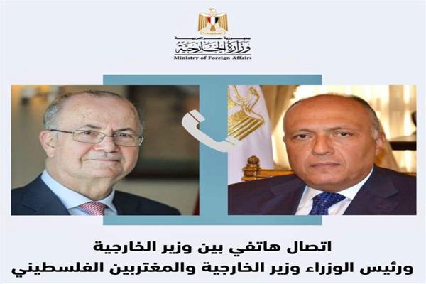 سامح شكري ورئيس وزراء فلسطين