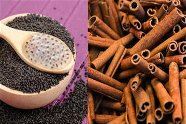  بذور الريحان و القرفة