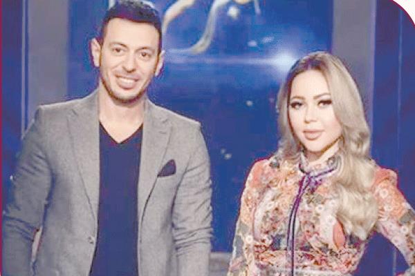  مصطفى شعبان مع أسما إبراهيم