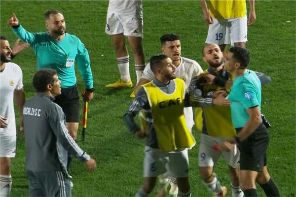 محمد معروف خلال مباراة نهضة بركان وأبو سليم