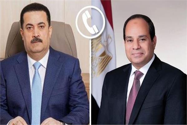 السيسي ورئيس الوزراء العراقي