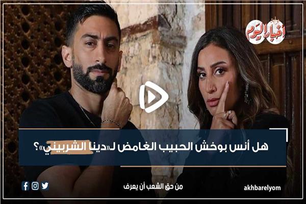 فيديوجراف| هل أنس بوخش الحبيب الغامض لـ «دينا الشربيني»؟