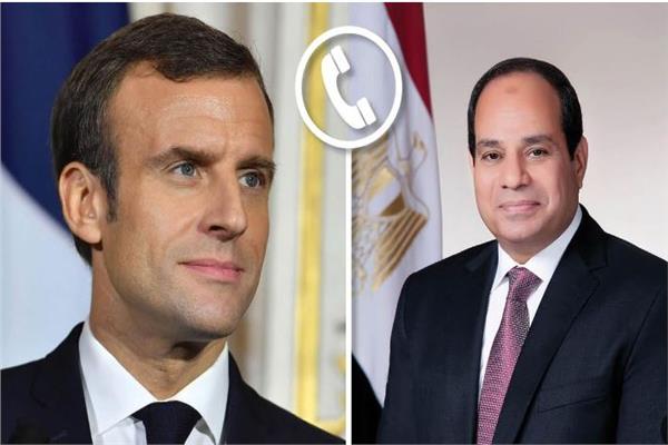 الرئيس السيسي ونظيره الفرنسي 